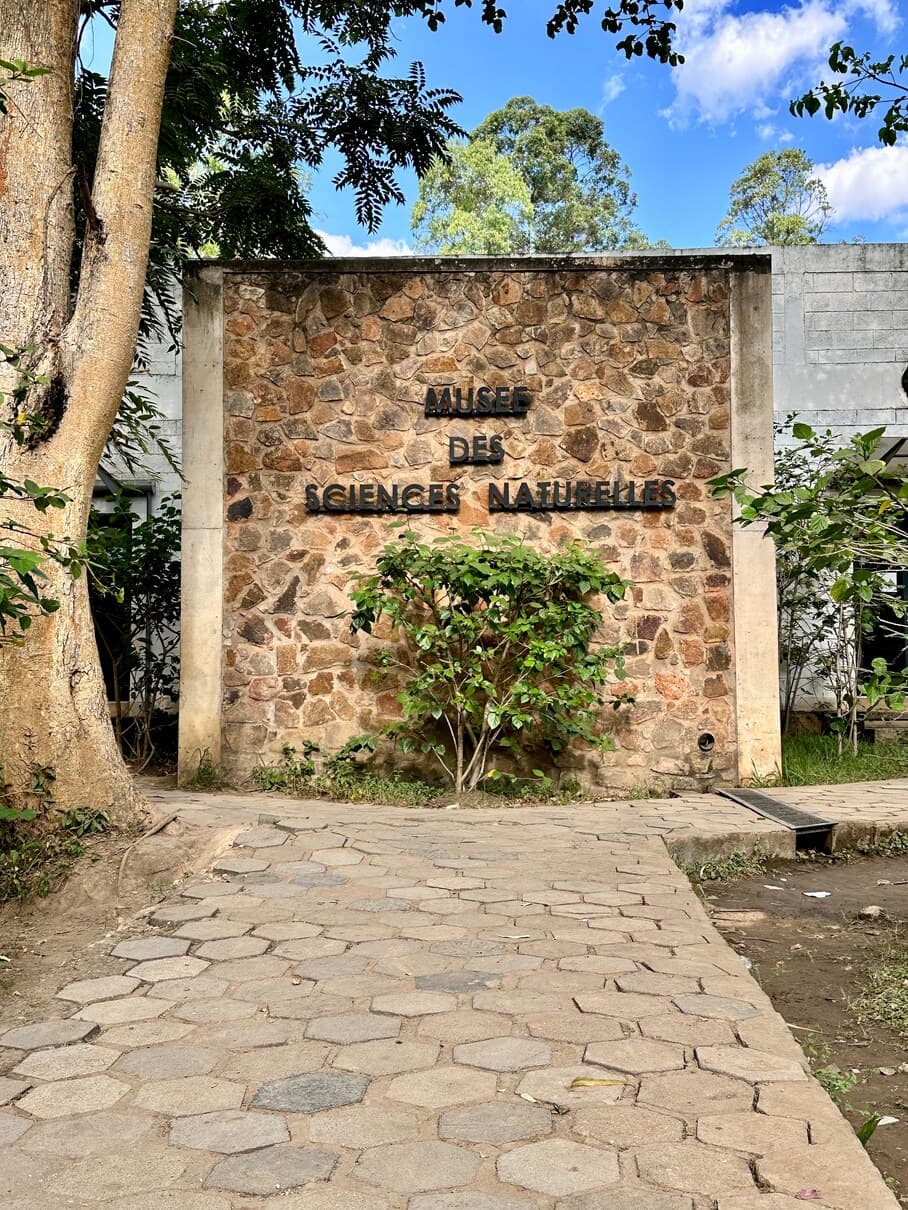 Mur d'entrée du Musée des Sciences Naturelles du zoo